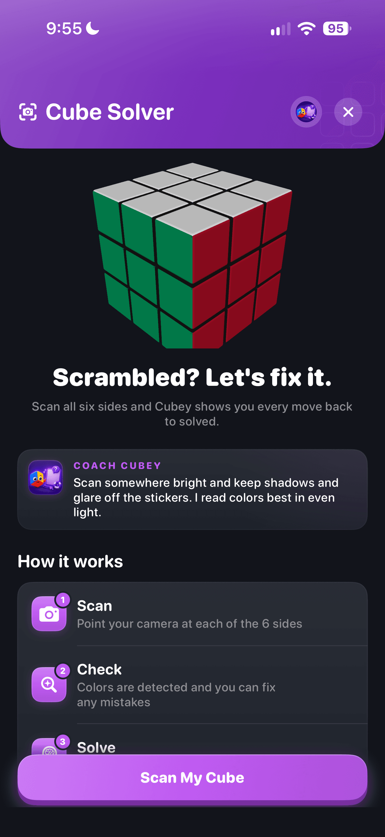 Cube Solver Scanning