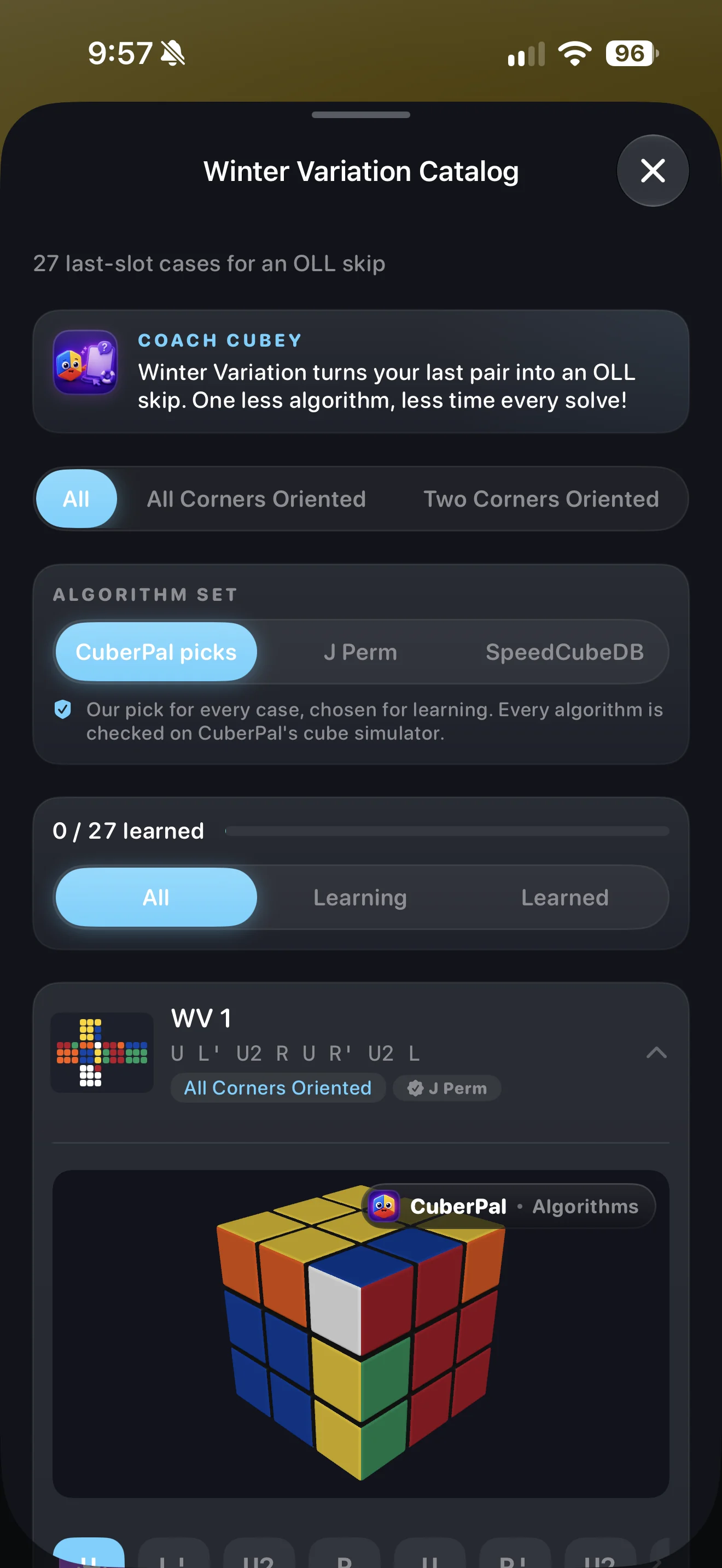 Winter Variation Algorithms
