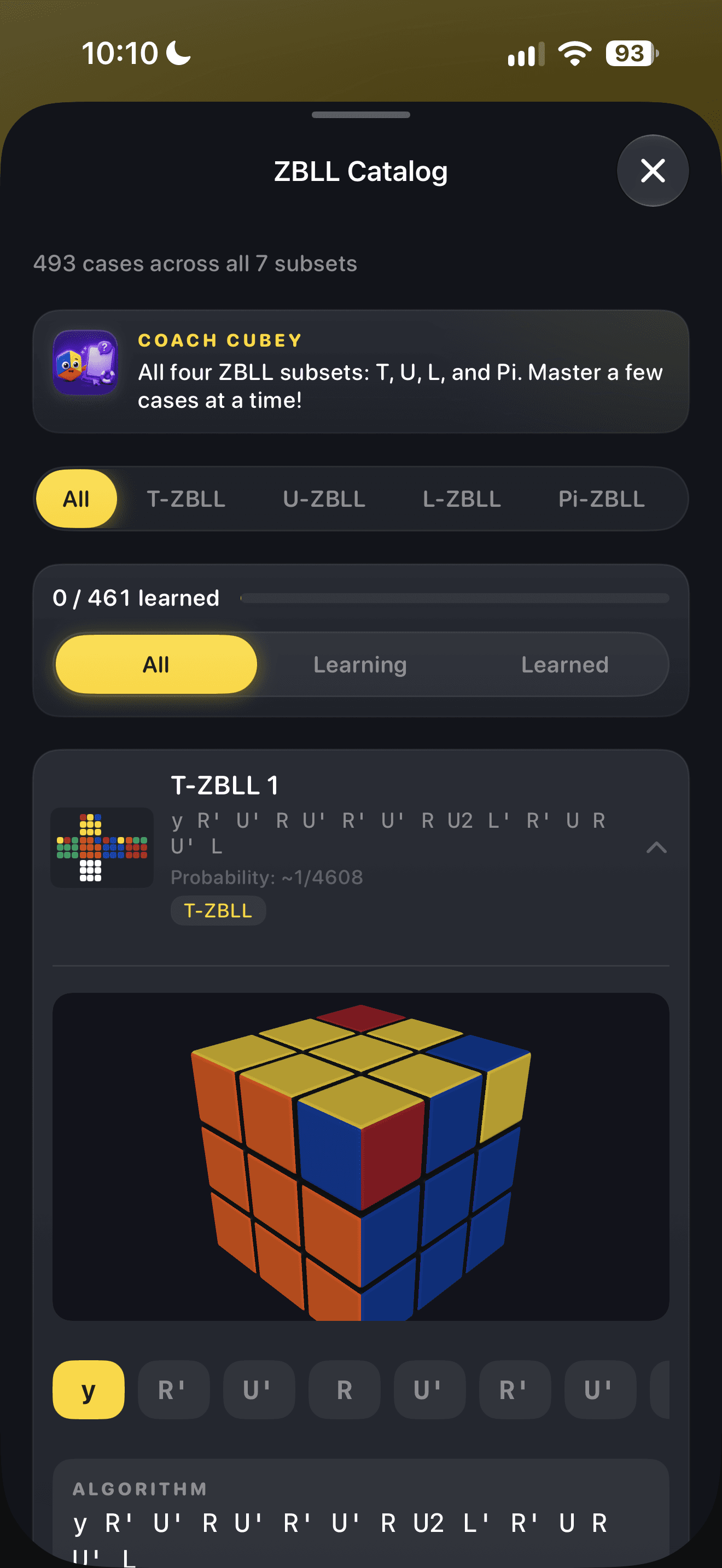 ZBLL Algorithms